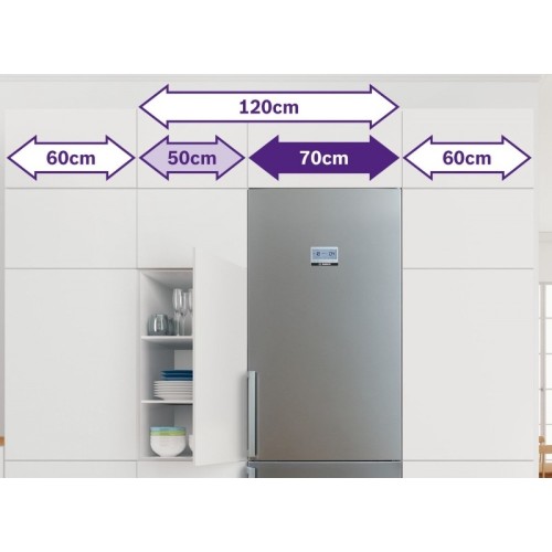 ΨΥΓΕΙΟΚΑΤΑΨΥΚΤΗΣ ΕΛΕΥΘΕΡΟΣ BOSCH KGN49XIEA (203x70 / E / INOX ANTIFINGER / FNF / ΟΘΟΝΗ)